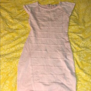 Pink fitted dress